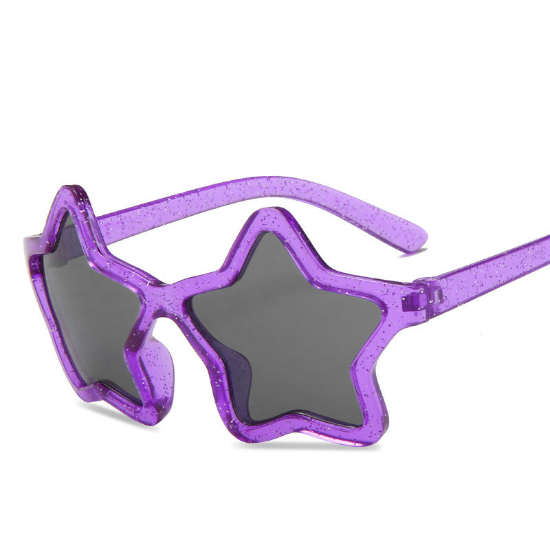 Kid Baby Fashion Personality Five-pointed Star Sunglasses