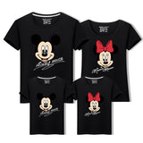Family Matching Outfit Mickey Minnie Mouse Summer T-Shirt Tops