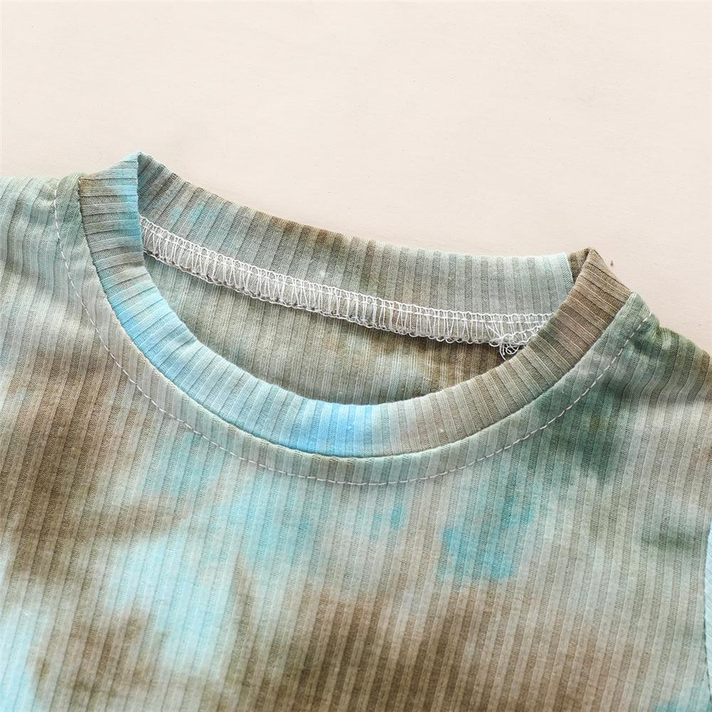 Baby Kid Boys Tie Dye Long-sleeve Casual Sets 2 Pcs