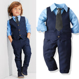 Kid Baby Boy Gentleman Suit Party Formal Spring&Autumn 2 Pcs Sets
