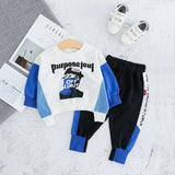 Boys Hooded Set Fashion Spring Autumn Casual Outfits 2 Pcs 1- 4 Years