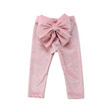 Toddler Kids Baby Girls Bowknot Bottoms Pants Leggings Trousers 1-5T