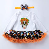 Toddler Baby Girl Rompers Tutu Party Costume Halloween Chirstmas with Headband