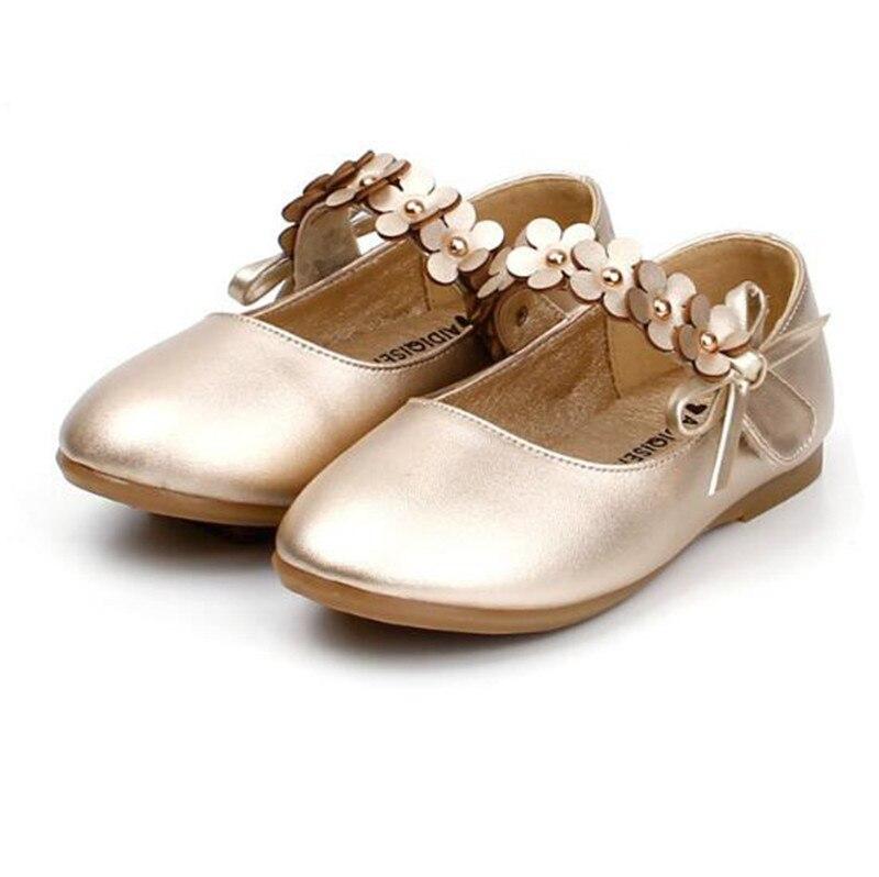 Kid Baby Girl  Flower Dance Shoes Leather Shoes