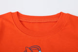 Toddler Boy Orange Truck Print T-shirt