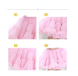 Kid Baby Girl Princess Convex Super Fluffy Mesh Skirts