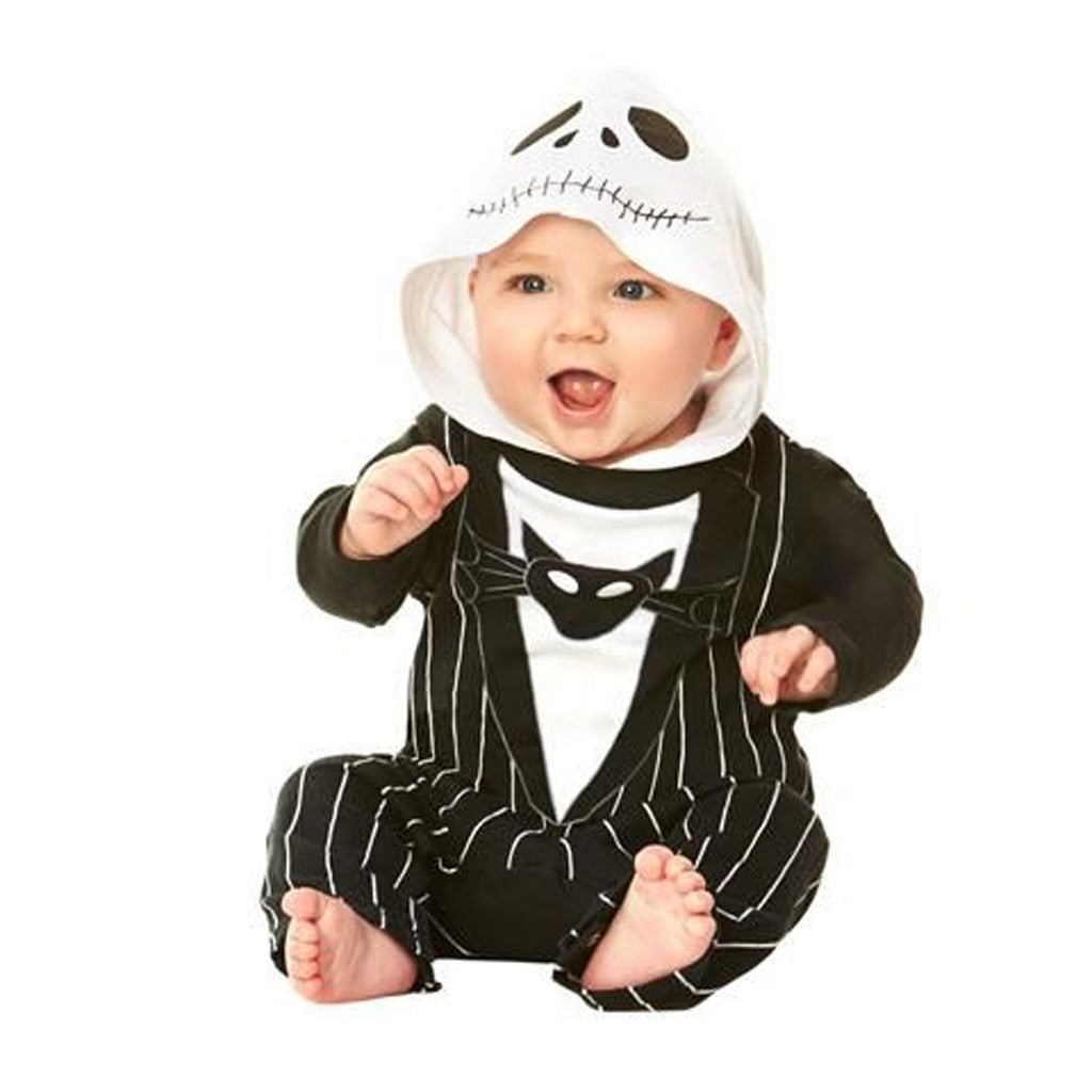 0-24M Baby Boy Demon Halloween Hooded Romper