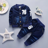 Baby Boys Set Infant Denim Casual Suit 2 Pcs