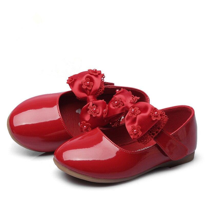 Girls Wedding Party Patent Leather Princess Shoes