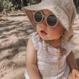 Boy Girl Cute Cartoon Bear Shape Fashion Round Sunglasses