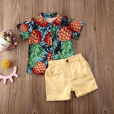 Kid Baby Boys Pineapple Outfit 2 Pcs Sets