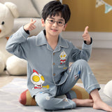 Kid Boy Home Suit Pure Cotton Long Sleeve Spring Pajamas