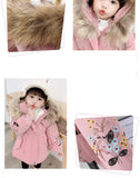 Kid Baby Girl Faction Cotton-padded Plush Thick Coats