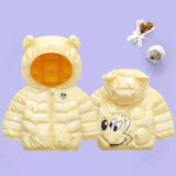 Baby Coat Boys Winter Jackets Fashion Bright Hooded Snowsuit 1-5Y