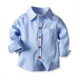 Boy Striped Long Sleeve Stretch Set 2 Pcs