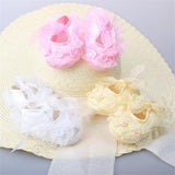 Newborn Baby Girl Shoes Lace Floral Soft Shoes 0-12M
