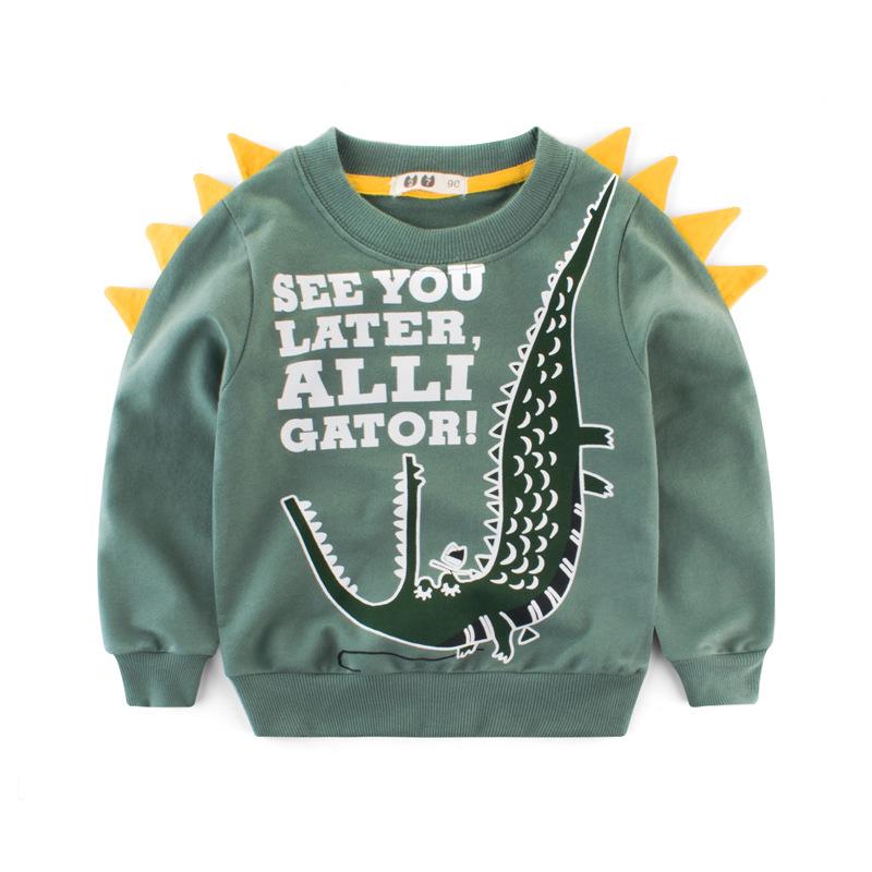Boys 3D Dinosaur Pattern Super Cool Shirts in 2 Colors
