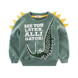 Boys 3D Dinosaur Pattern Super Cool Shirts in 2 Colors